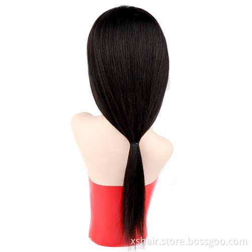 Wholesale remy human hair wigs lace front 5x5 Lace Frontal Straight Wig virgin cuticle aligned wigs for black women